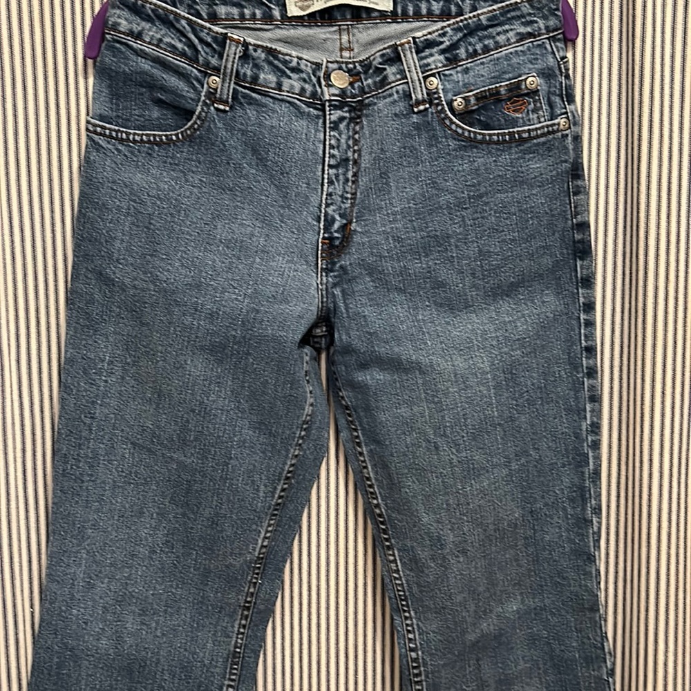 Harley Davidson Jeans Size 8 long Womens Bootcut